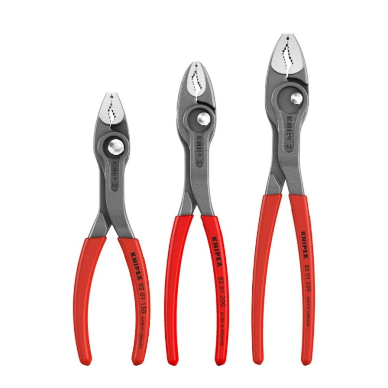 Knipex 00 20 06 US4 3 Pc TwinGrip Pliers Set, Plastic Dipped 6", 8", 10"