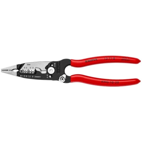 Knipex 13 71 8 8" Forged Wire Stripper 20-10 AWG